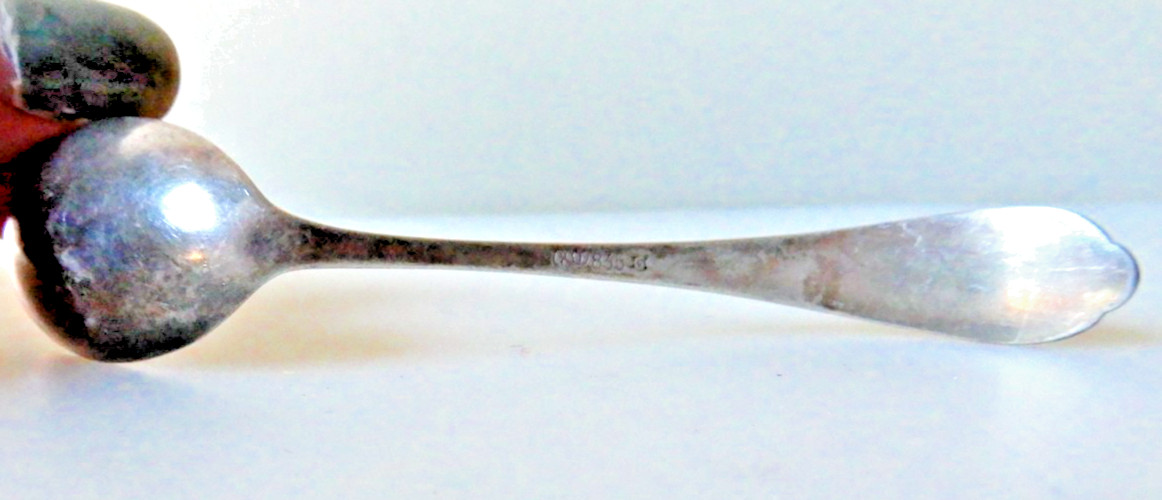 .835 Silver Condiment Jar Spoon Jakob Grimminger, Schwabisch Gmund Germany c1920