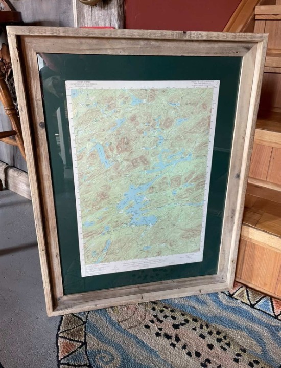 Vintage 1968 Lake Luzerne Topo Map, Adirondack Mountains, Unfolded