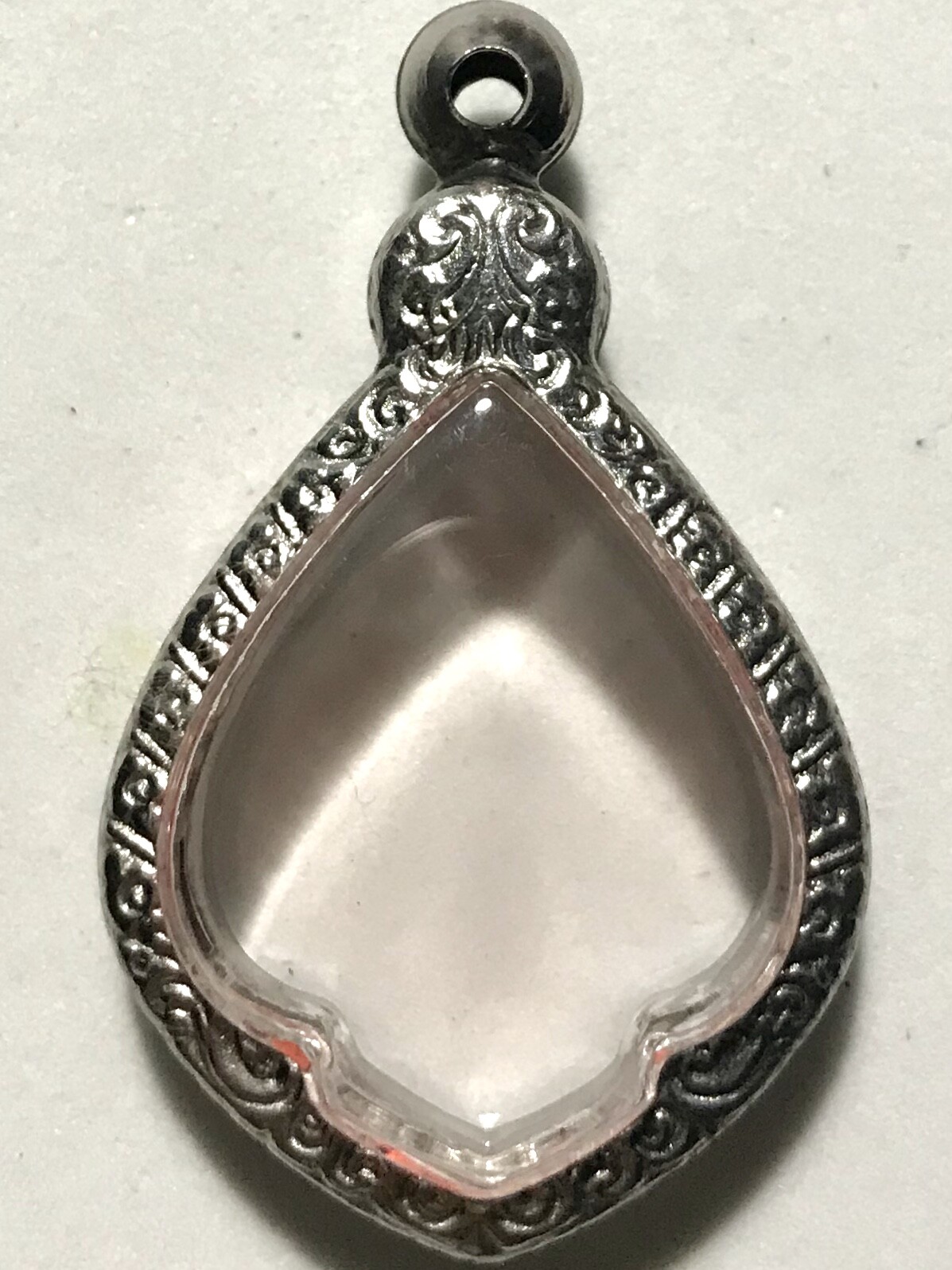 STAINLESS STEEL CASE/CASING AMULET PHRA LP THAI BUDDHA PENDANT C11 h3.8 w2.8 cm