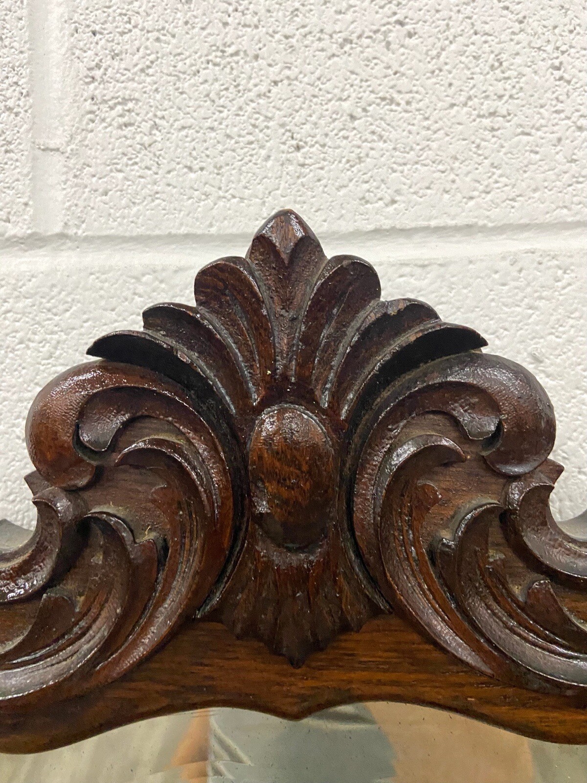 Antique Victorian Walnut and Marble Five Drawer Dresser With Mirror
