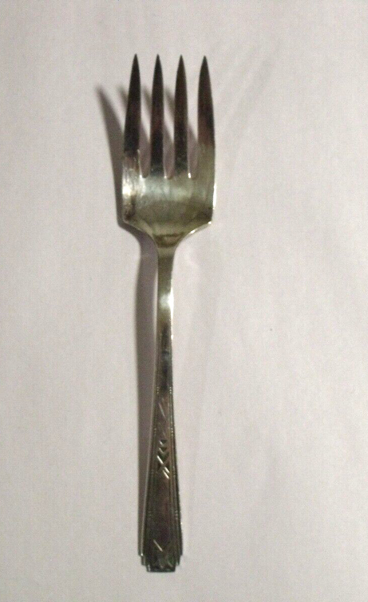 Oneida Silverplate 1932 FRIENDSHIP MEDALITY Meat Fork