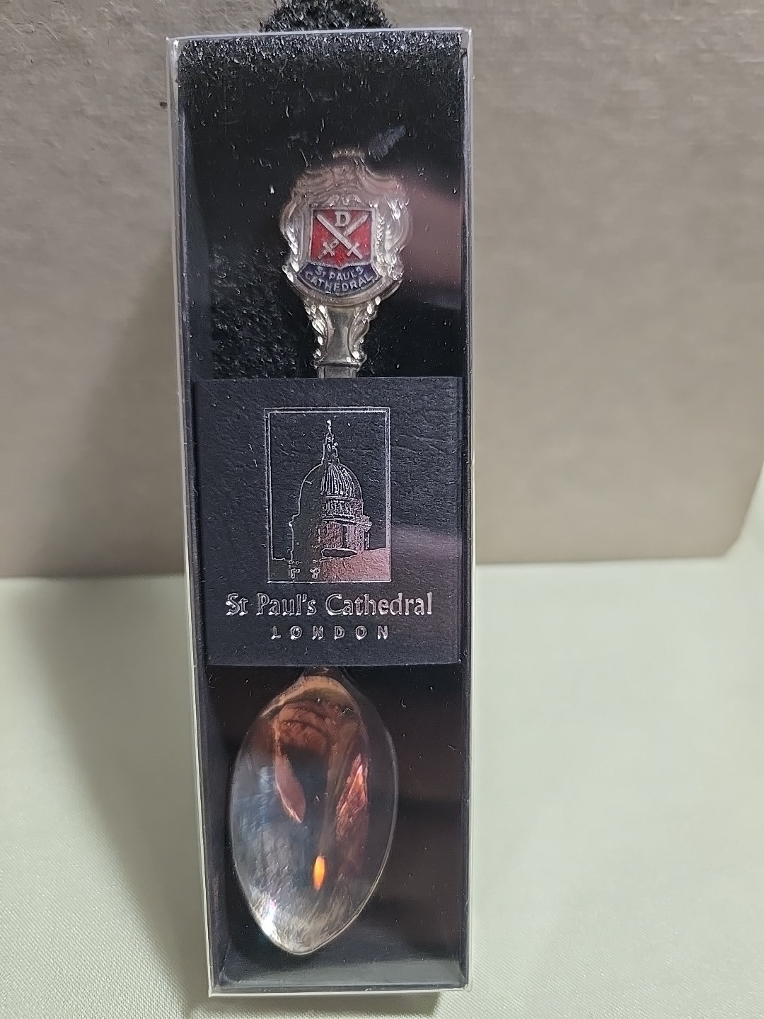 Silver Plated hand enamelled Rowena Souvenirs Spoon