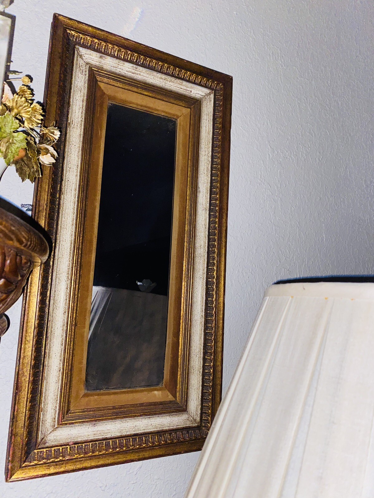 Catalda Fine Arts Rectangle Mirror . Wooden Frame With Velvet Border
