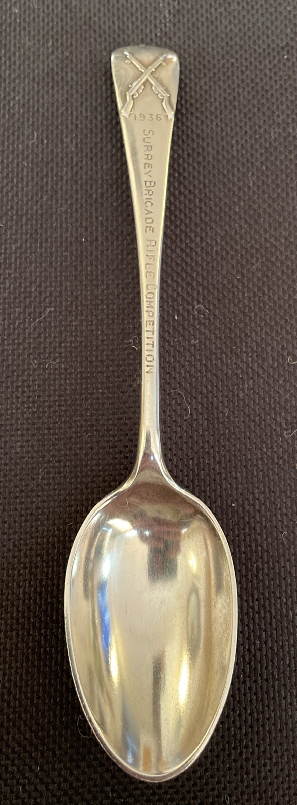 1936 Sterling silver Surrey brigade rifle competition spoon 925