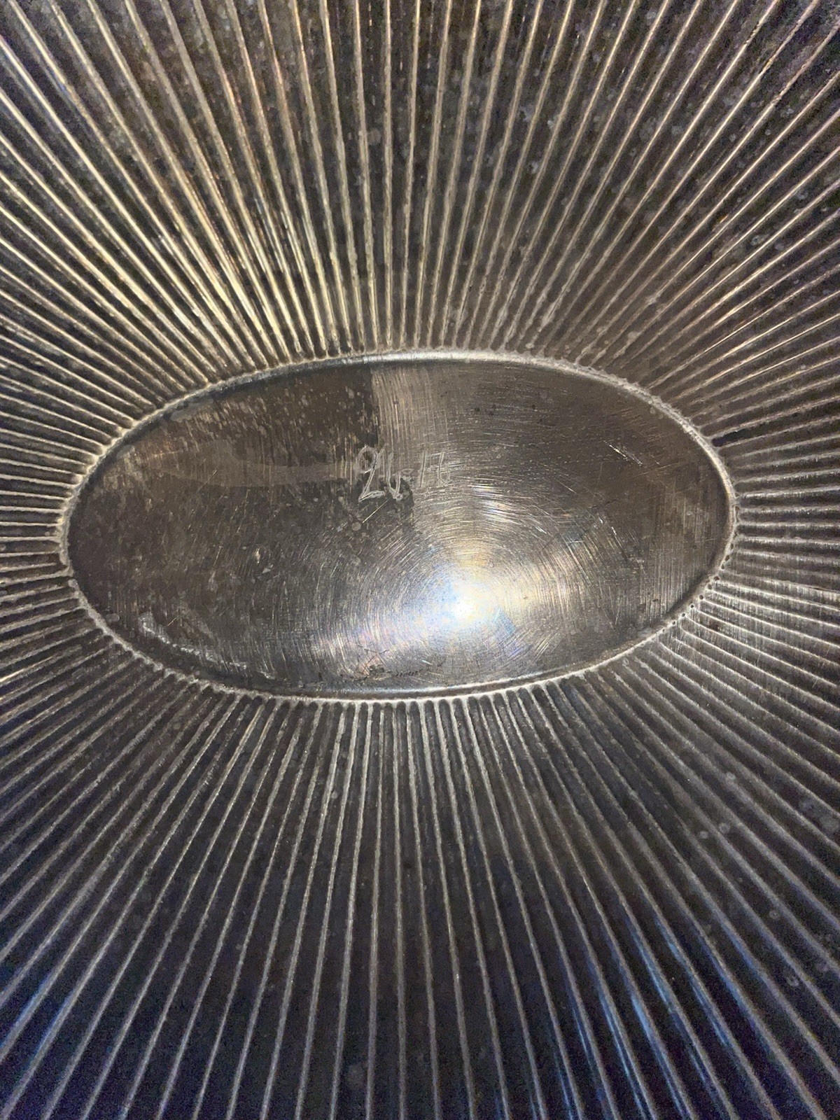 Antique Civil War Era Silver Plate ? PLATTER Tray Inscribed 1860 Southbridge