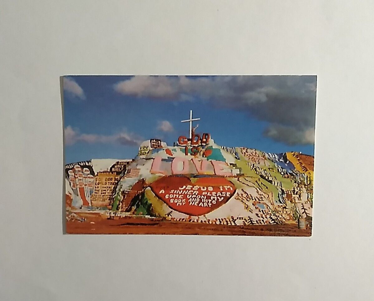 Slab City Niland California God is Love unposted postcard