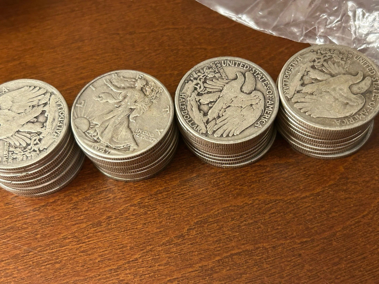 1916 To 1947 – 90% SiIver Walking Liberty Half DolIar Coin Lot of 5!!!