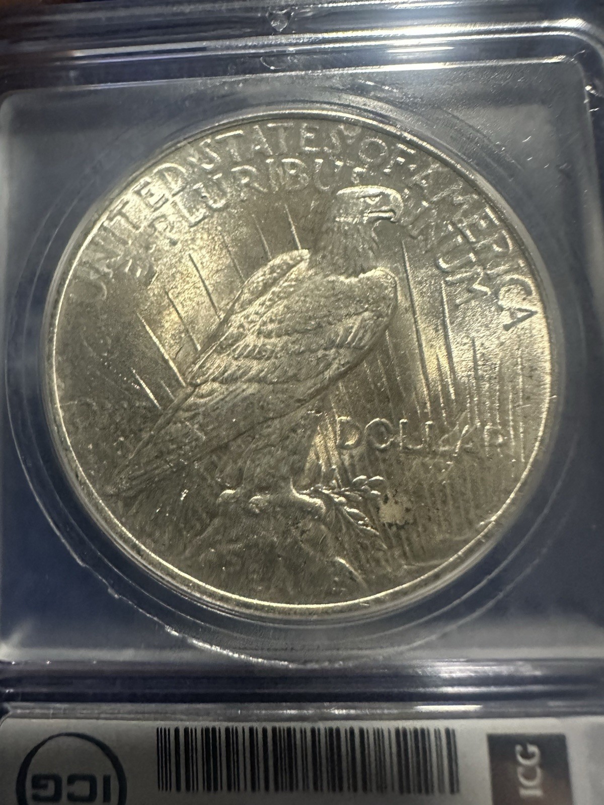 1924-P Peace Silver Dollar Coin ICG MS63 Nice Eye Appeal, Highly Collectible