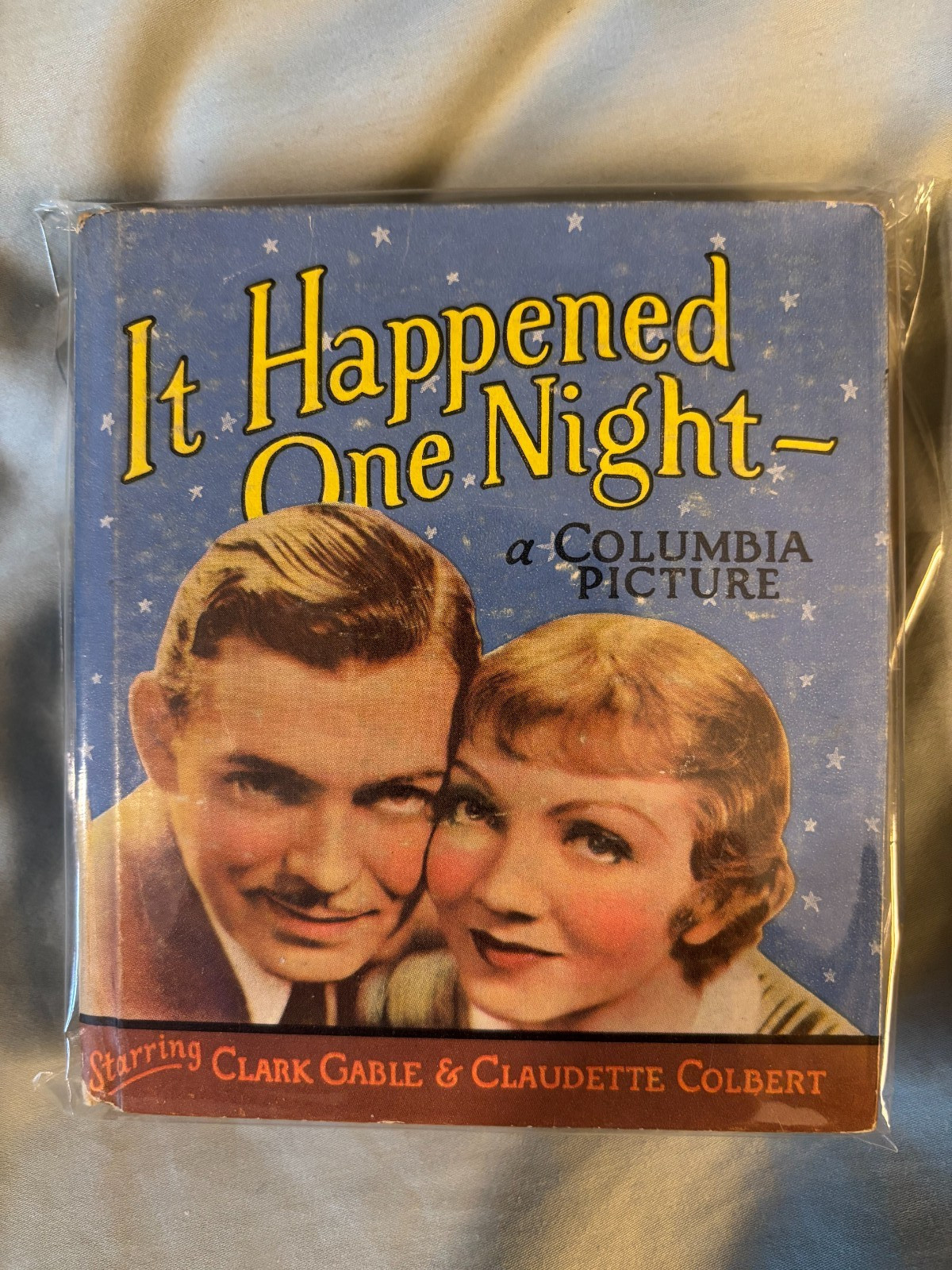 It Happened One Night – Saalfield card covers movie tie-in VG++ 1934 Clark Gable