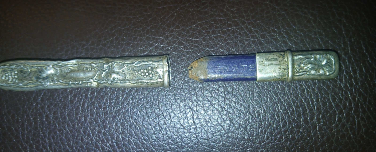 Antique Sterling Silver Pencil Holder