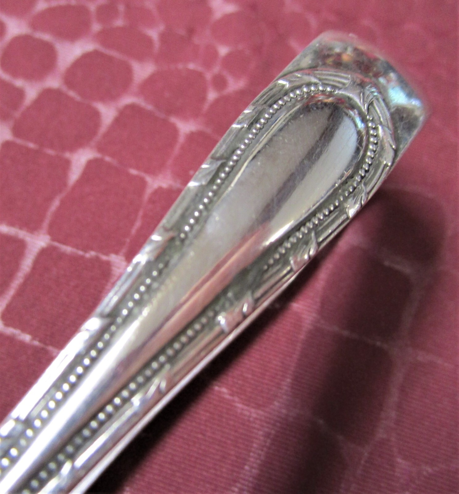 EMPIRE Sugar Tong Gorham Silverplate 1906 Beaded Claws No Monogram G