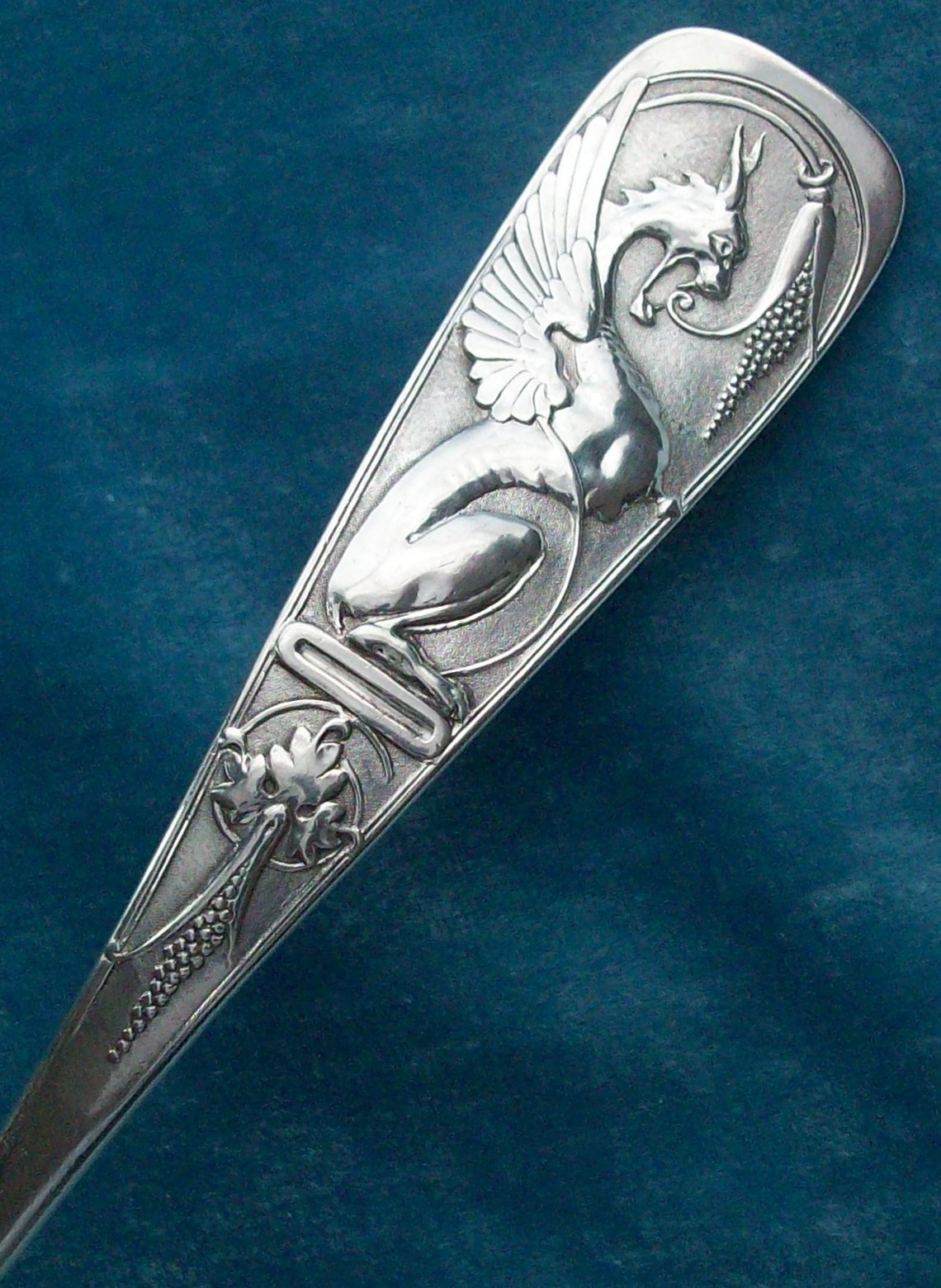 Antique Phantasmagoria Sterling Silver Ladle Durgin Renaissance Pattern Ca. 1890