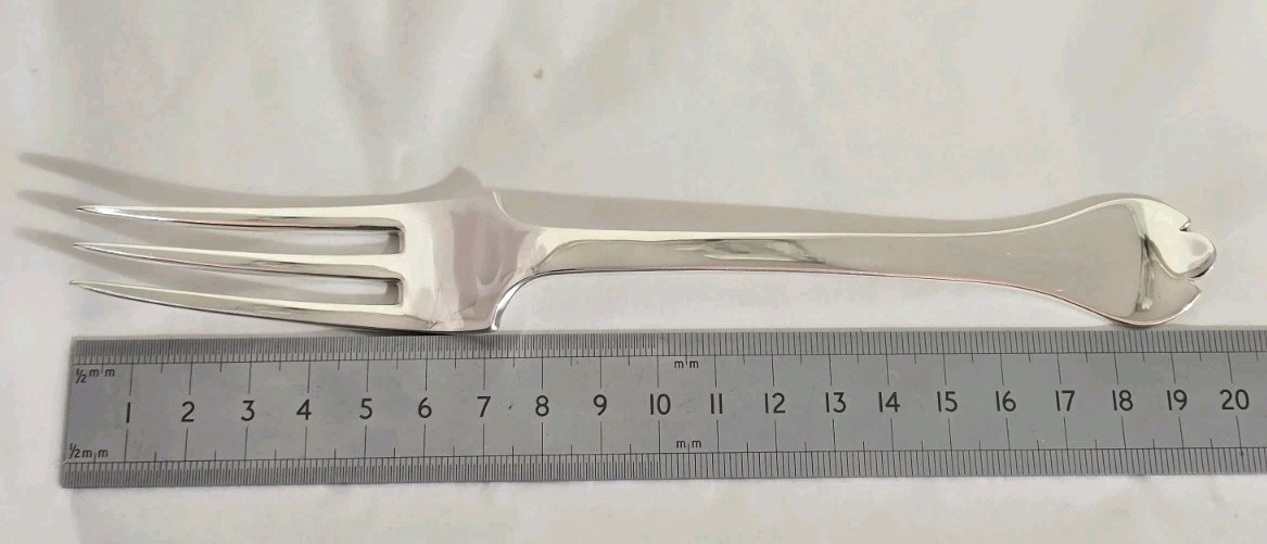 Vintage sterling silver Presentation Fork. London 1969. By C J Vander Ltd