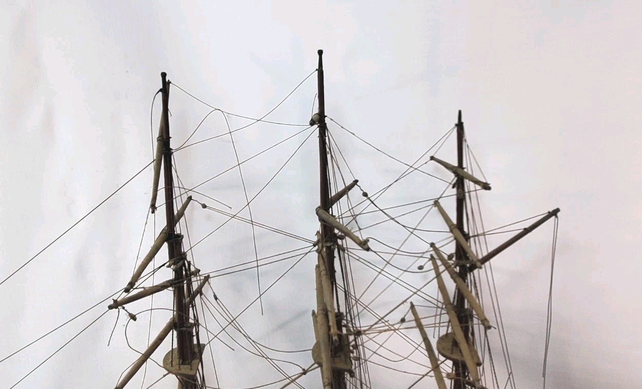 * 34″ SHIP model ” Orion ” schooner clipper frigate Sailor Made folk art 3 Mast