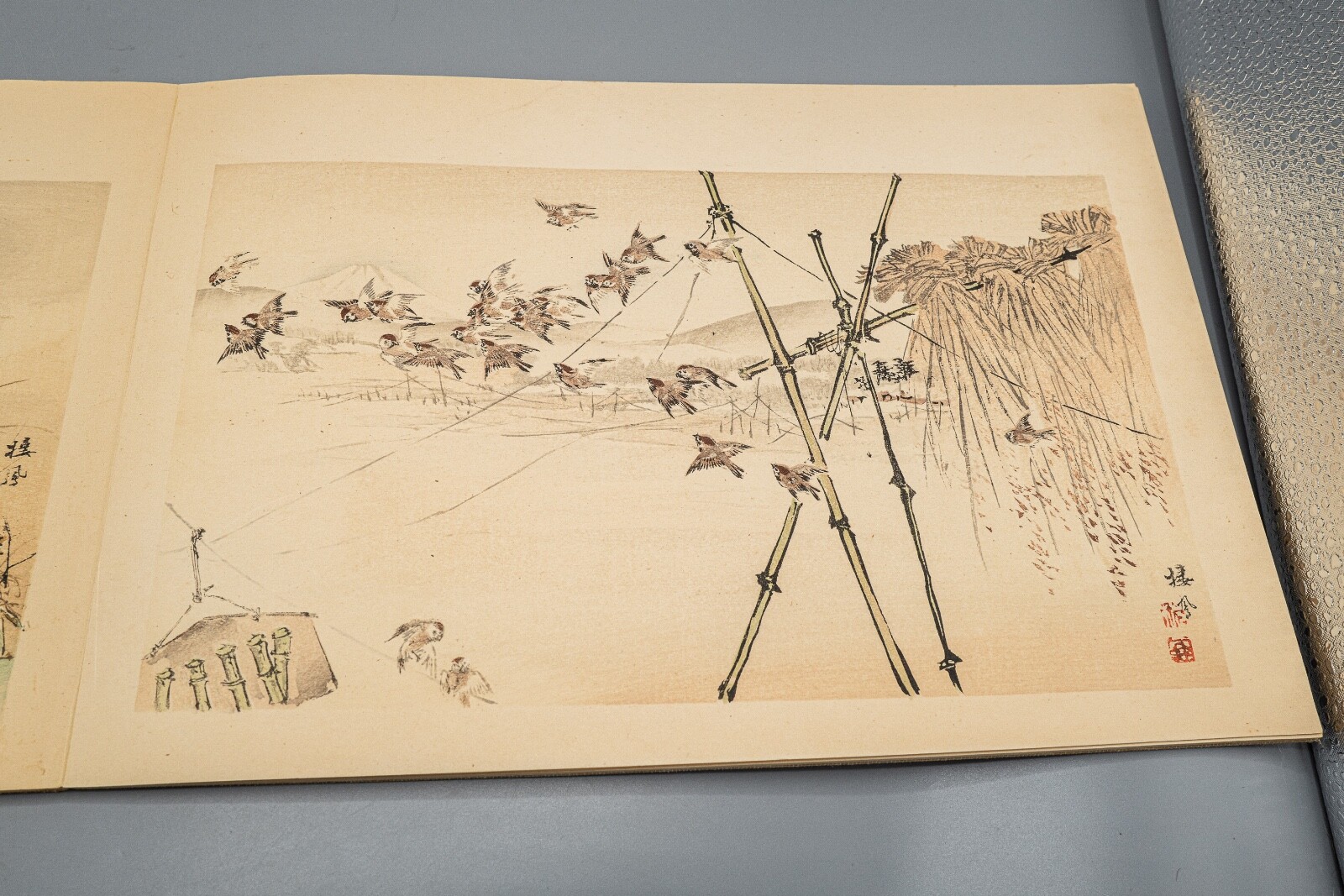 Seiho Takeuchi (1864-1942) Woodblock Print Book 12 Prints Boat Ocean Mt Fuji