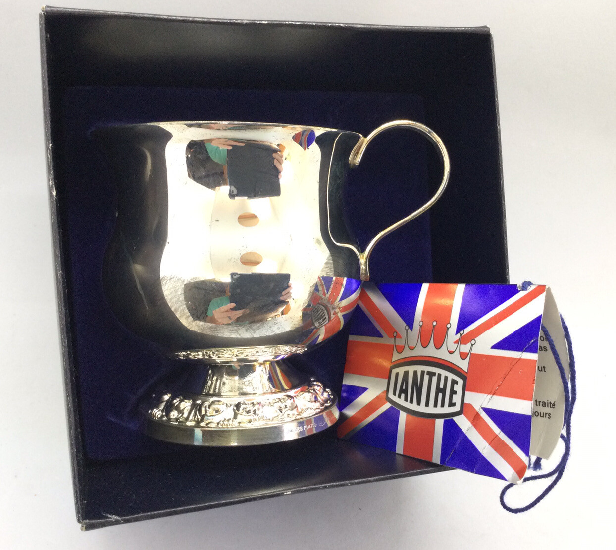Vintage Ianthe Silver Plated Tiny Tankard No. 270 Made in England BEAUTIFUL!