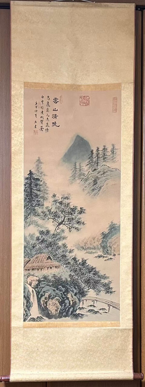 Japanese hanging scroll,Hand Painting,C.1920#Z1412