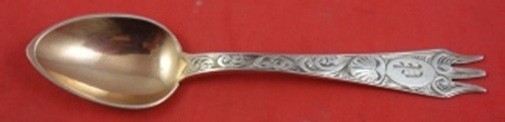 Brite Cut by Various Makers Sterling Silver Cocktail Fork / Spoon GW 4 1/4″