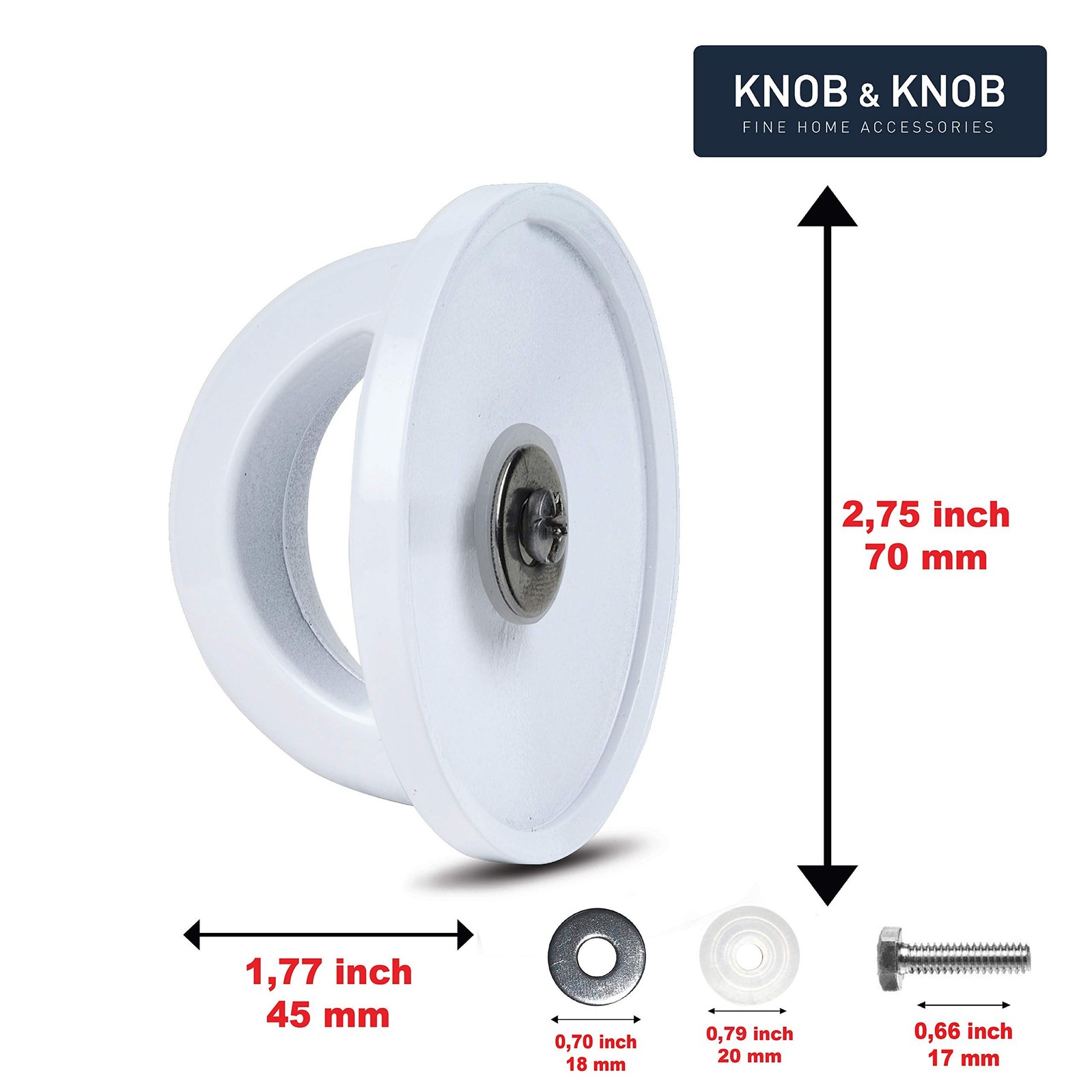 Universal Pot Lid White Knob Compatible with Crockpot Lids, Pan