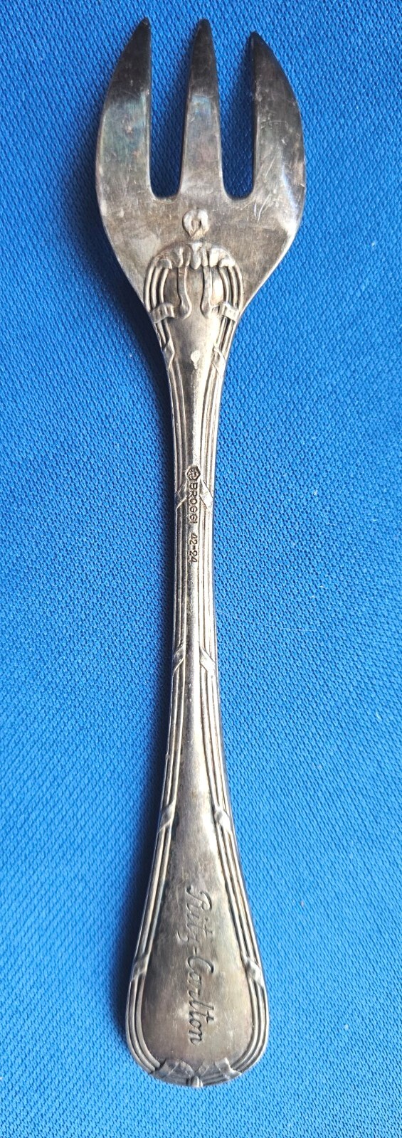 Vintage Ritz Carlton Silver Plated Fork Broggi 42-24 5 Inches