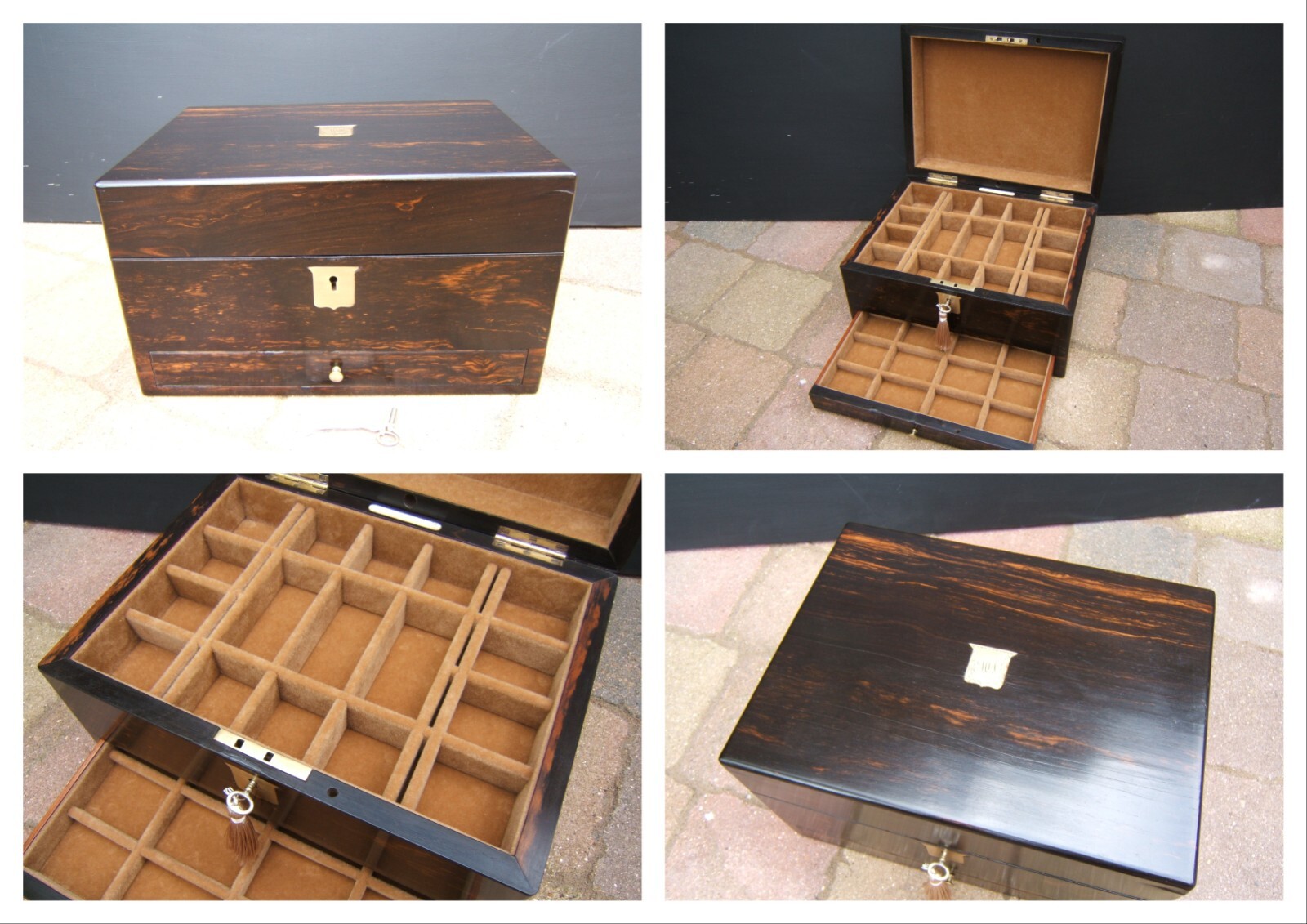 19c ANTIQUE JEWELLERY BOX -RING- NECKLACE-WATCH, BROOCH- BRACELET- PENDANT- GOLD