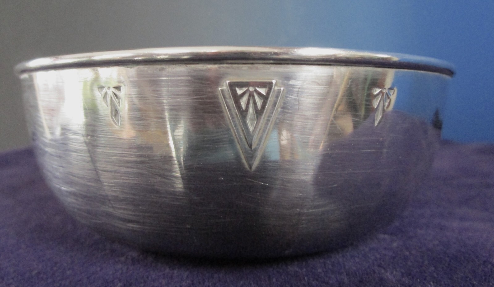 DEAUVILLE 1929 Art Deco Silverplate 4 Finger Bowls Rare Find No Monograms G