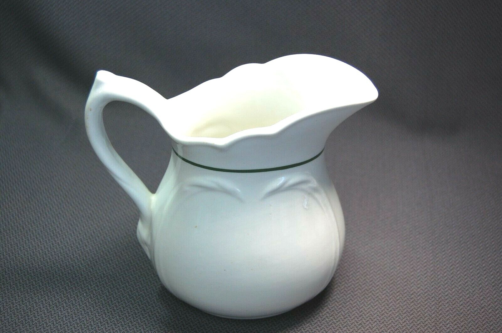 Mayer China Stoneware White Restaurantware 7 3/4″ Tall Water Pitcher Large