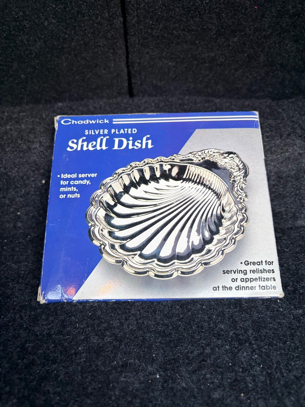 Chadwick Silver Plated Shell Dish 6″ Appetizers Parties Charcuterie Plate Board