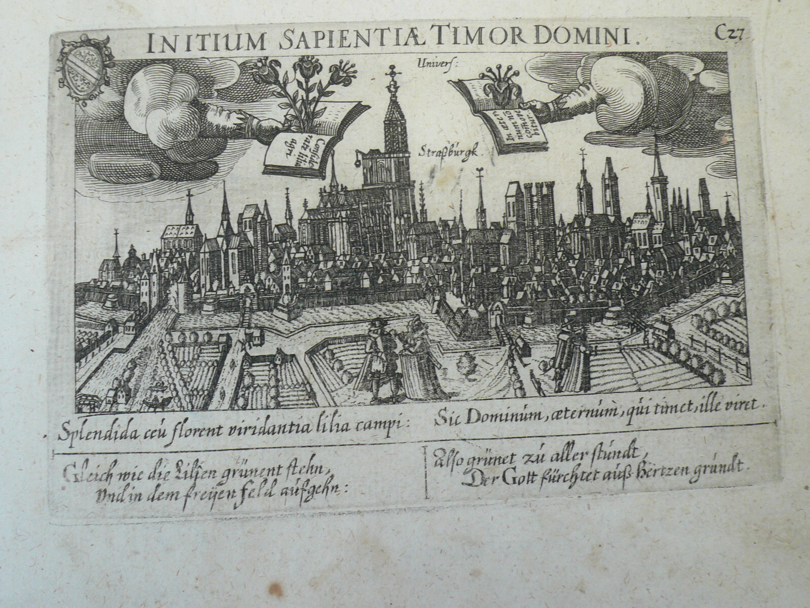 Strasbourg/Alsace, anno 1630, copperengraving Meisner/Kieser Copperengraving, s