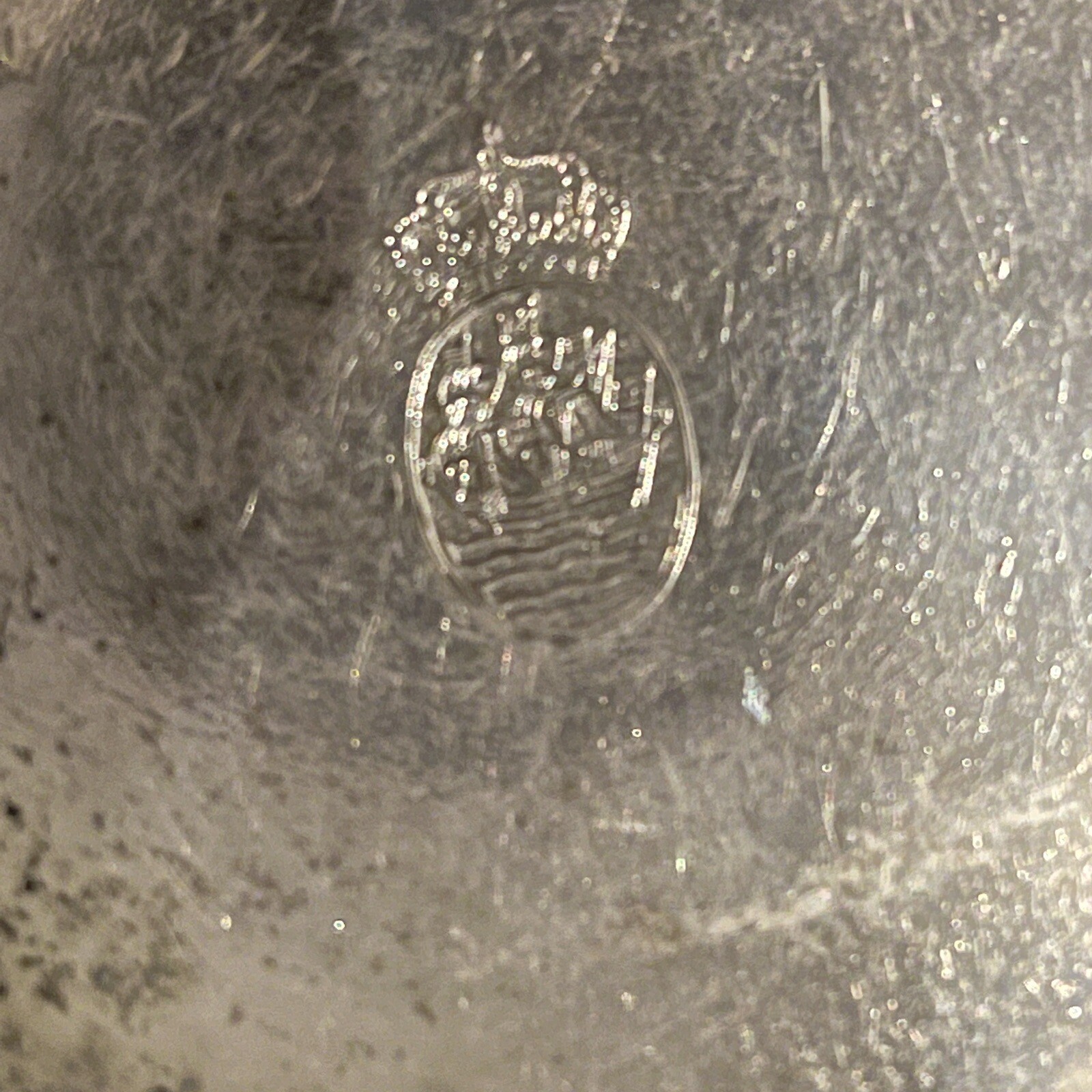 Antique Crown design U GERO 90 DUTCH GEORG NILSSON Silverplate small plate