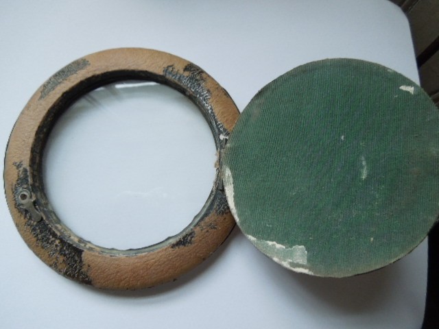 Antique Hallmarked Silver-Front Round Photo Frame 1913 12.6cm for restoration