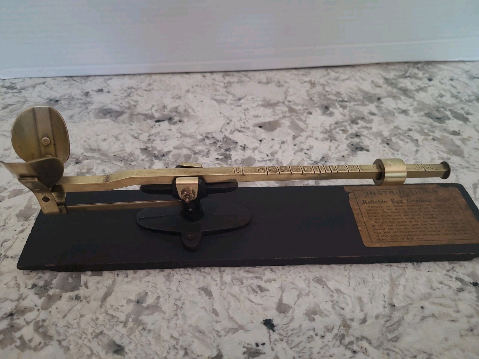 Vintage Reliable Egg Scale Brass Farmhouse Excellent