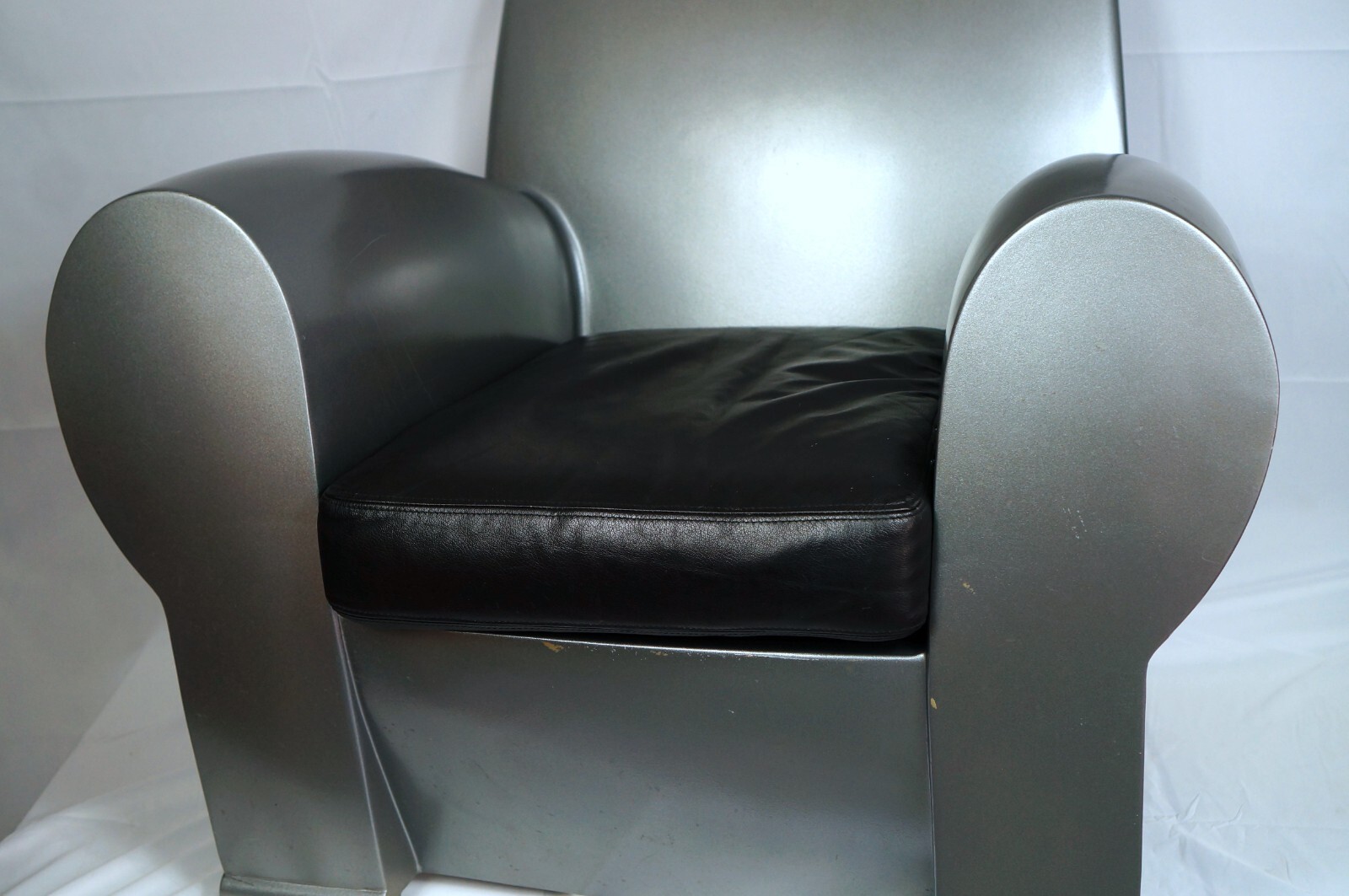 Philippe Starck Richard III Silver Chair Mid-Century Modern ~ Super Rare!