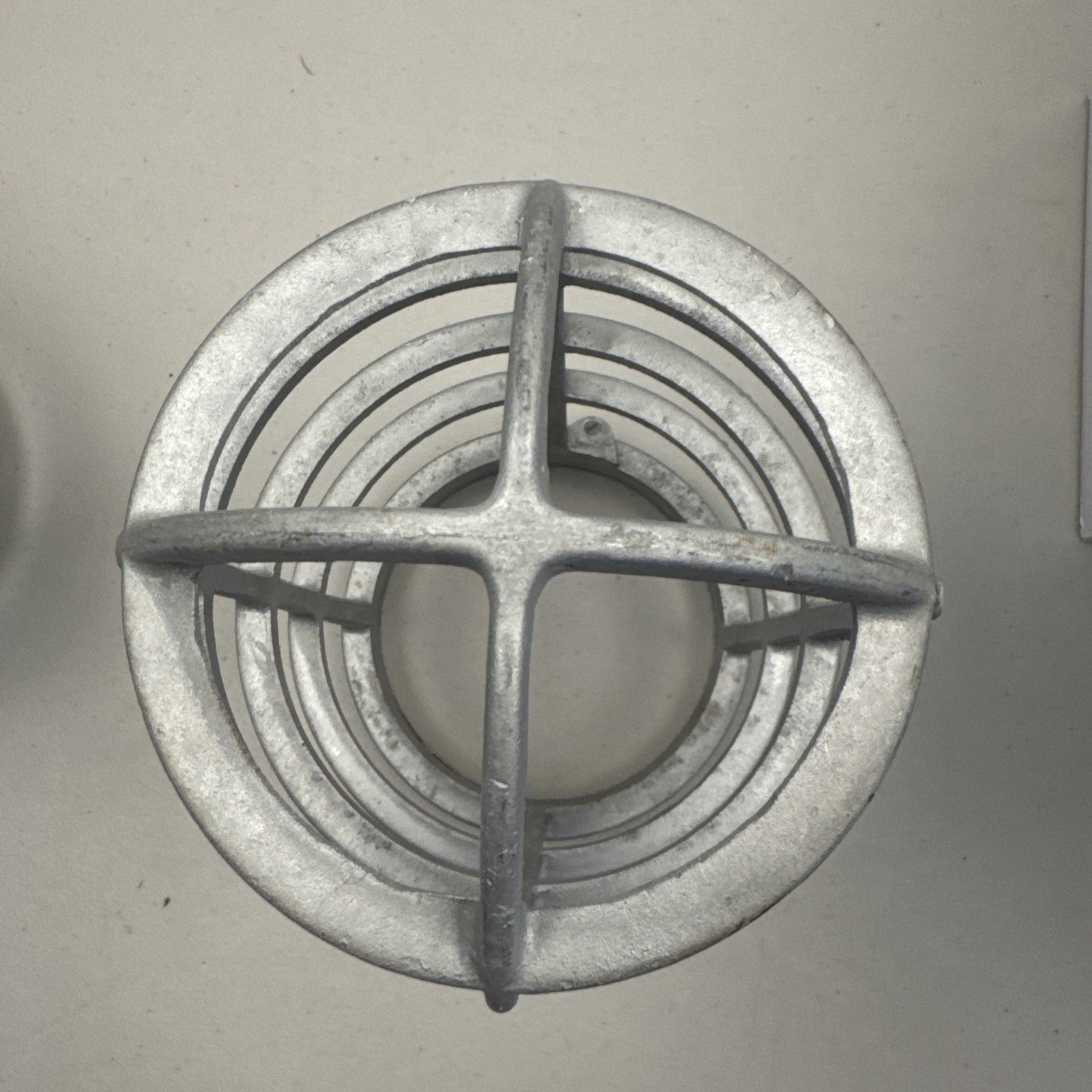 9″ x 6″ Aluminum Light Bulb Safety Cage Steampunk VTG Retro Old Industrial MCM