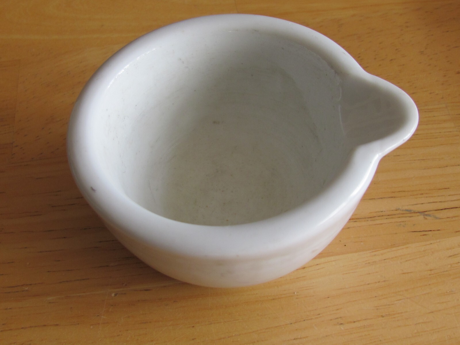 ANTIQUE HEAVY-DUTY STONEWARE MORTAR 3 1/4″ BOWL GERMANY – APOTHECARY