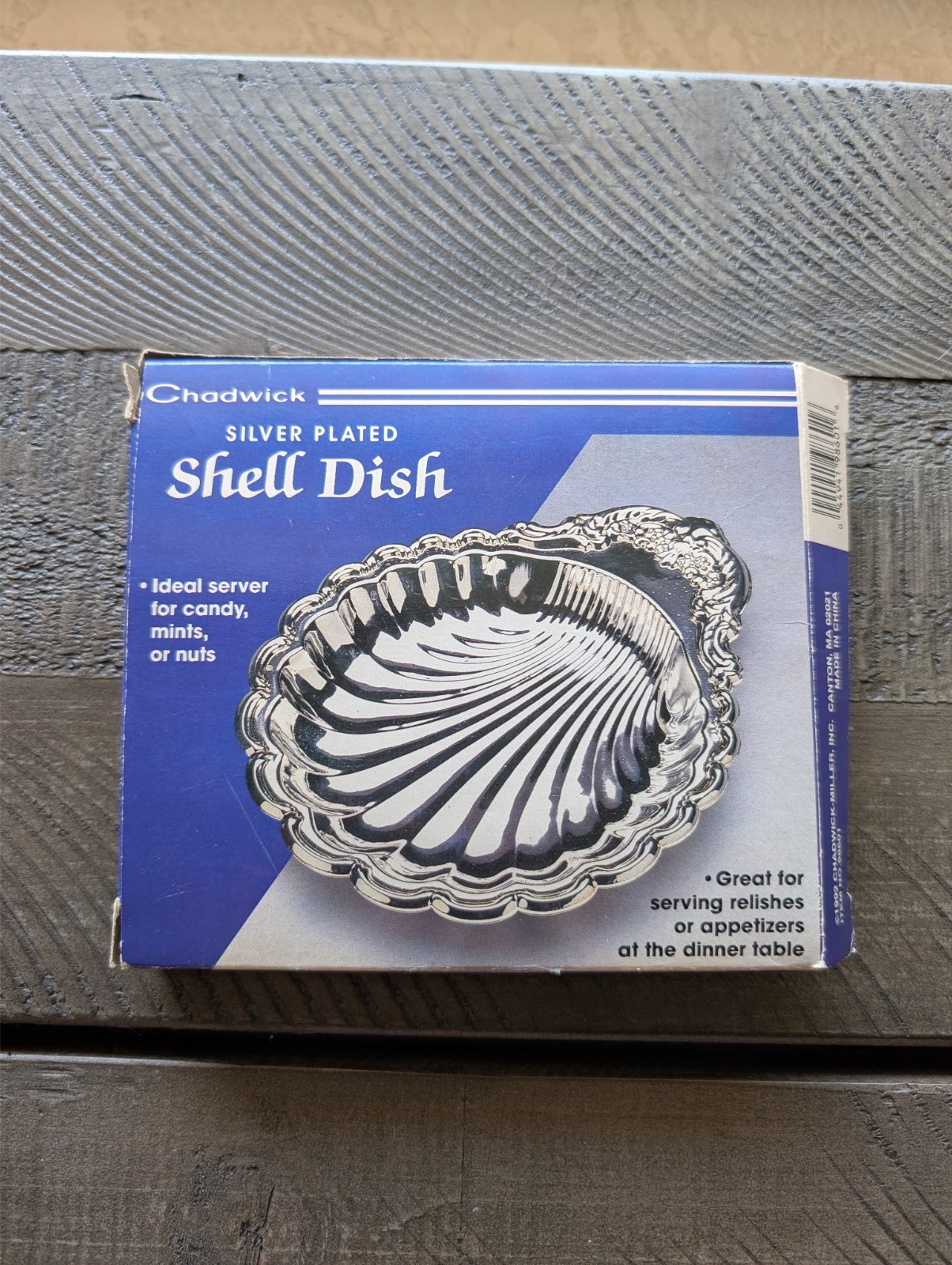Vintage Chadwick Silver Plated Shell Dish 6″ Serving Platter