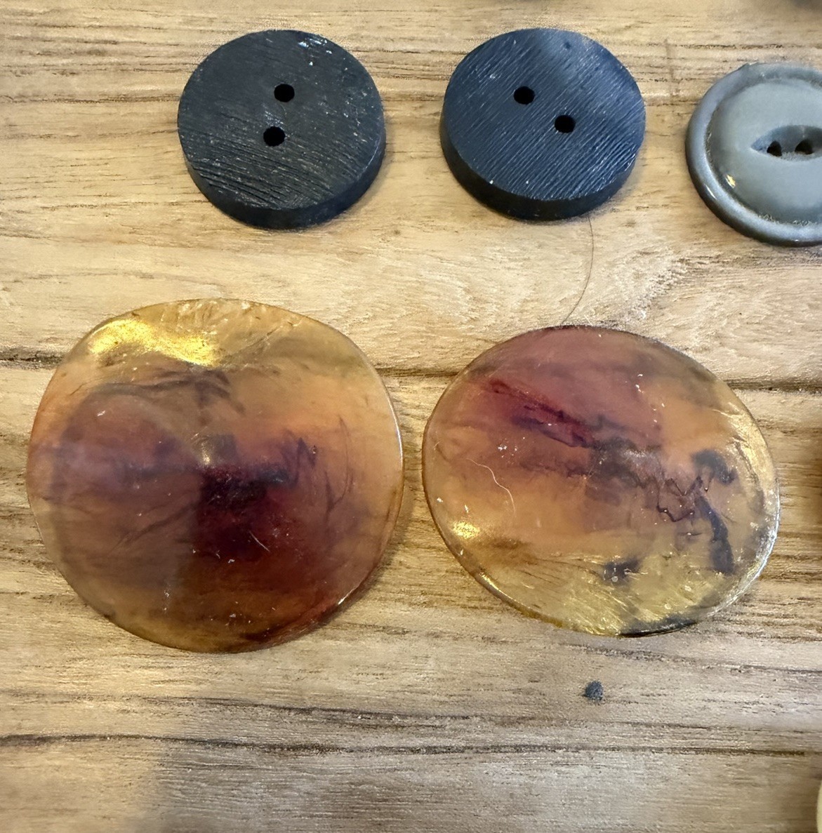 Early 1900s Antique Collector Large Bakelite Buttons Mixed Lot of 36
