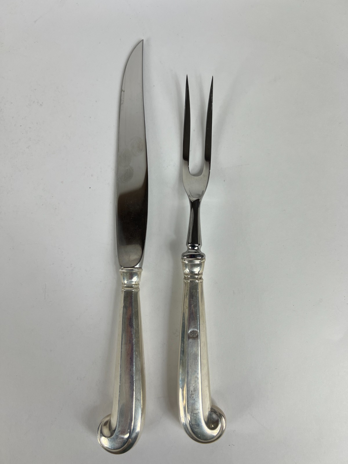 Vintage Sterling Silver Stieff Williamsburg Queen Anne Steak Carving Set