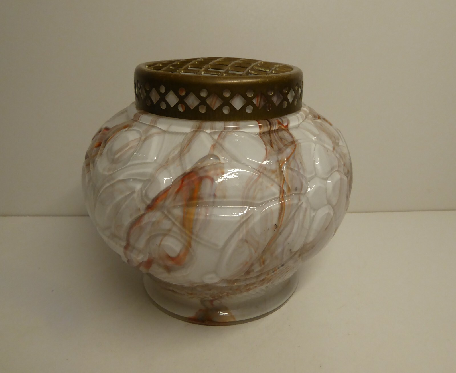 HENRI HEEMSKERK GLASS VASE PIQUE FLEURS FROG SCAILMONT ART DECO ANTIQUE BELGIUM