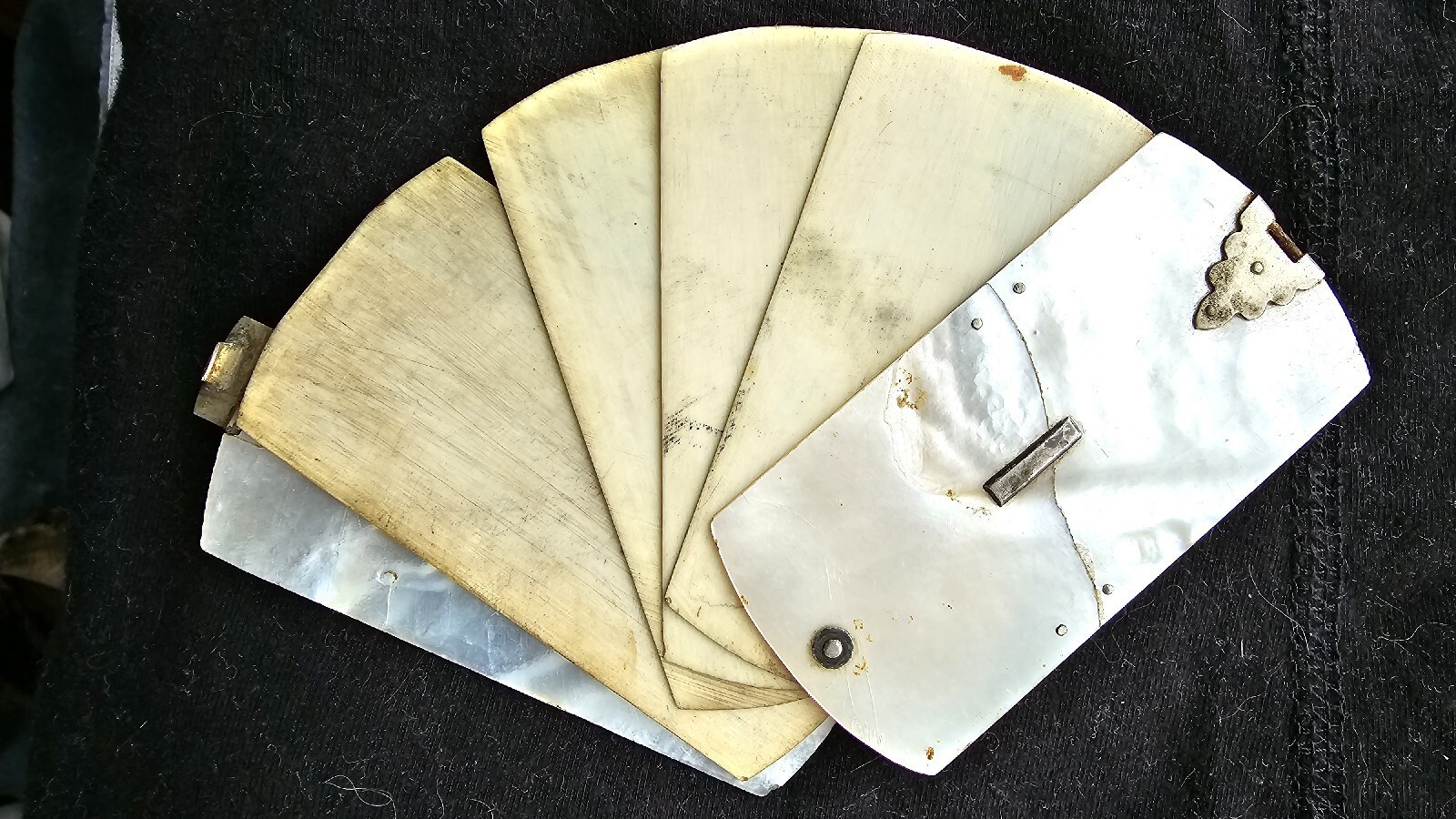 Antique Mother of Pearl Aide Memoire, Miniature Notebook
