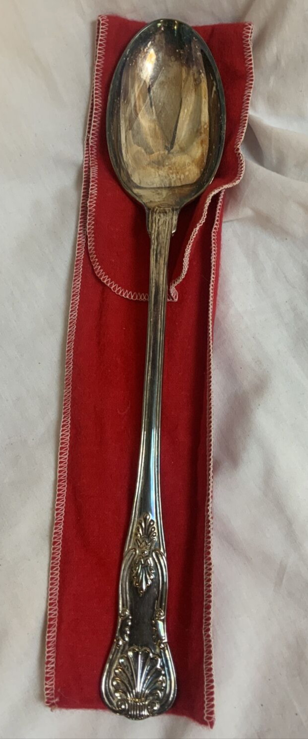Kings Design Sheffield England Large 13″ Serving Spoon Silverplate