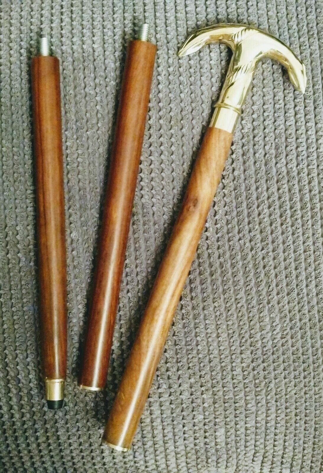 Anchor Handle Solid Brass Wooden Walking Stick Cane – All Sizes 88 cm – 106 cm