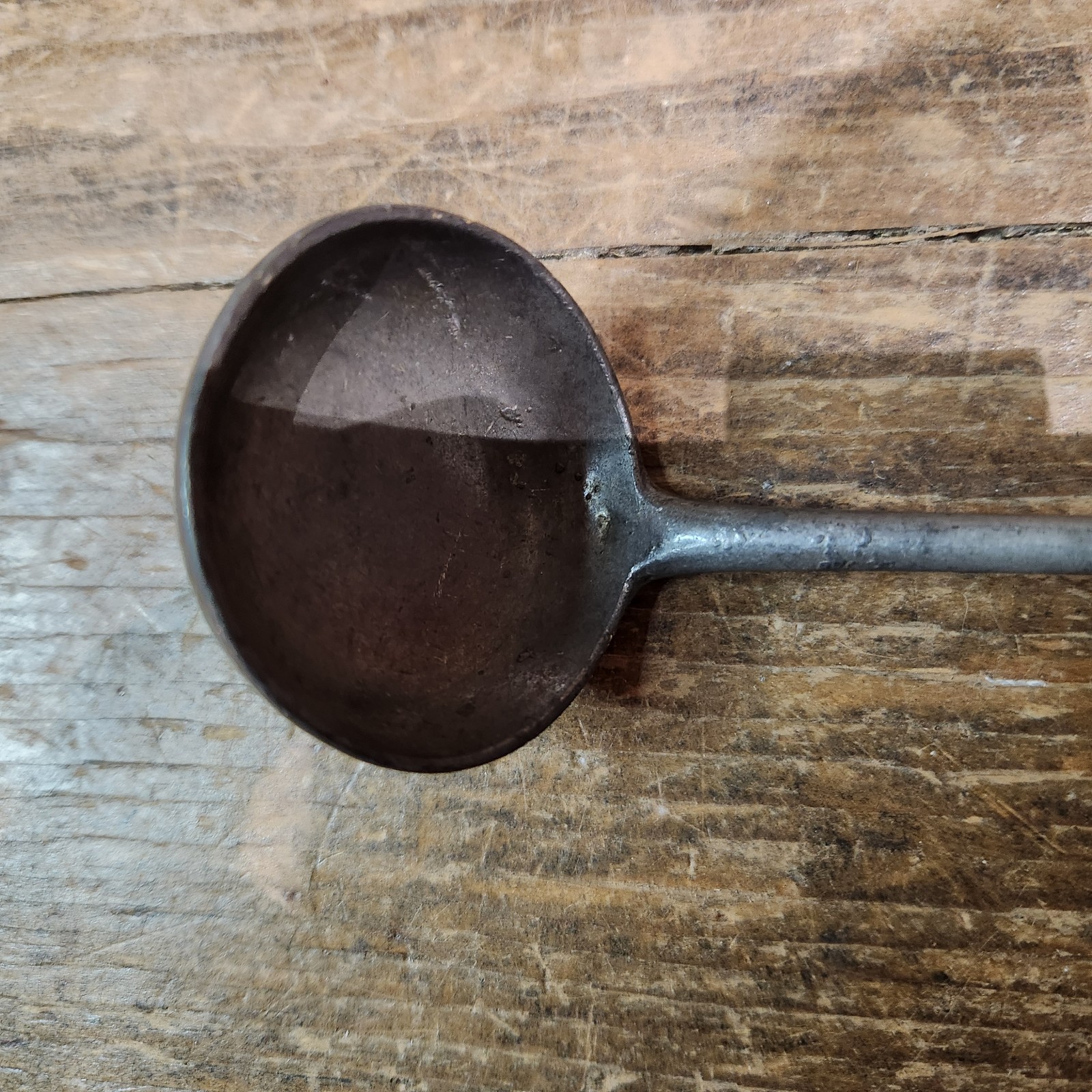 Antique Victorian YATES Pewter Small Sauce or Toddy Ladle – Approx 6.25 inches