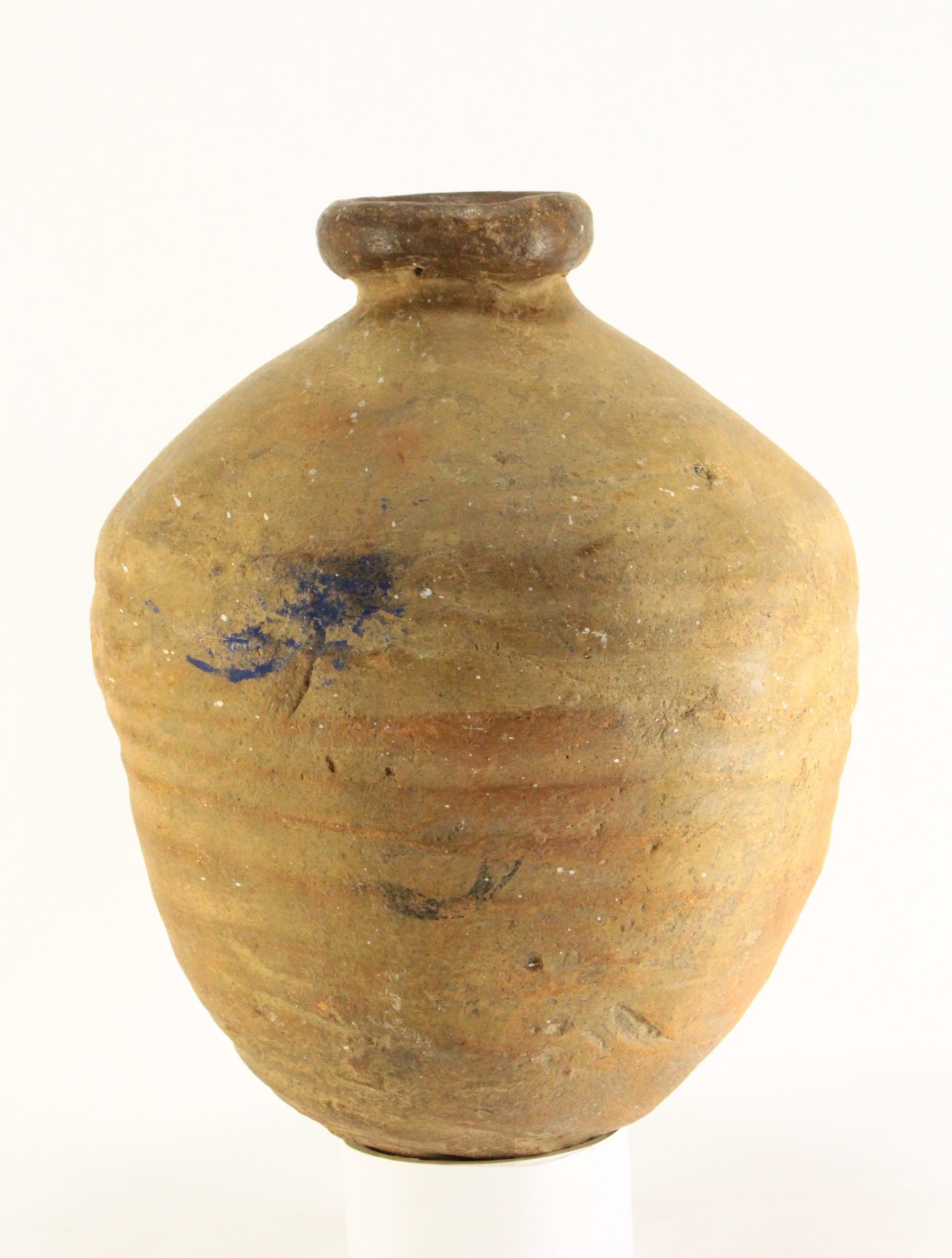 Antique 17th C. Spanish Colonial Redware Terracotta Jar, Mexico