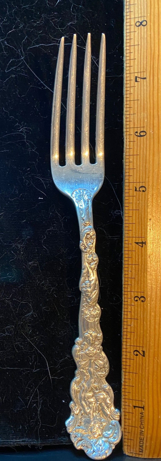 1 VERSAILLES BY GORHAM STERLING SILVER 1 TRUE DINNER FORK 7 3/4″ 5 AV. EACH