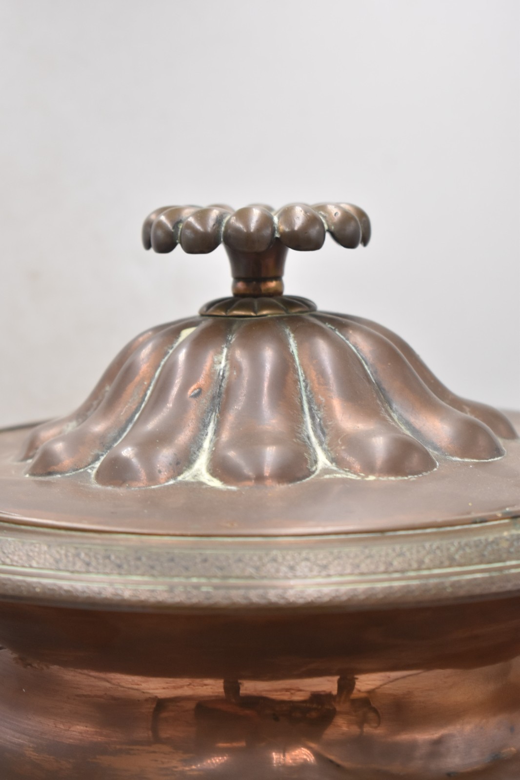 Antique 19th Century Copper & Brass Samovar Tea Urn Large Decorative Metalware