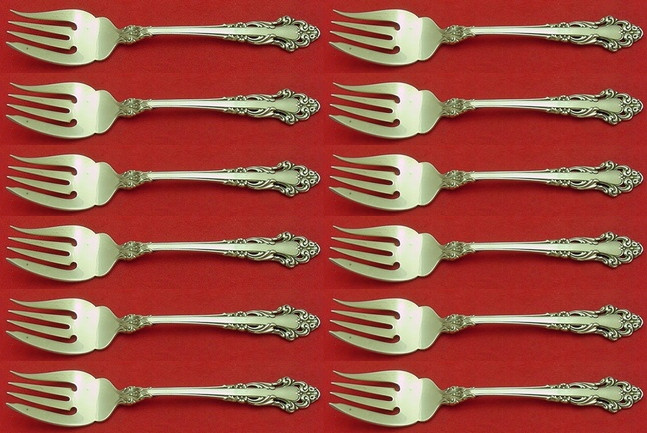 Grande Renaissance by Reed and Barton Sterling Silver Salad Fork Set 12 pcs