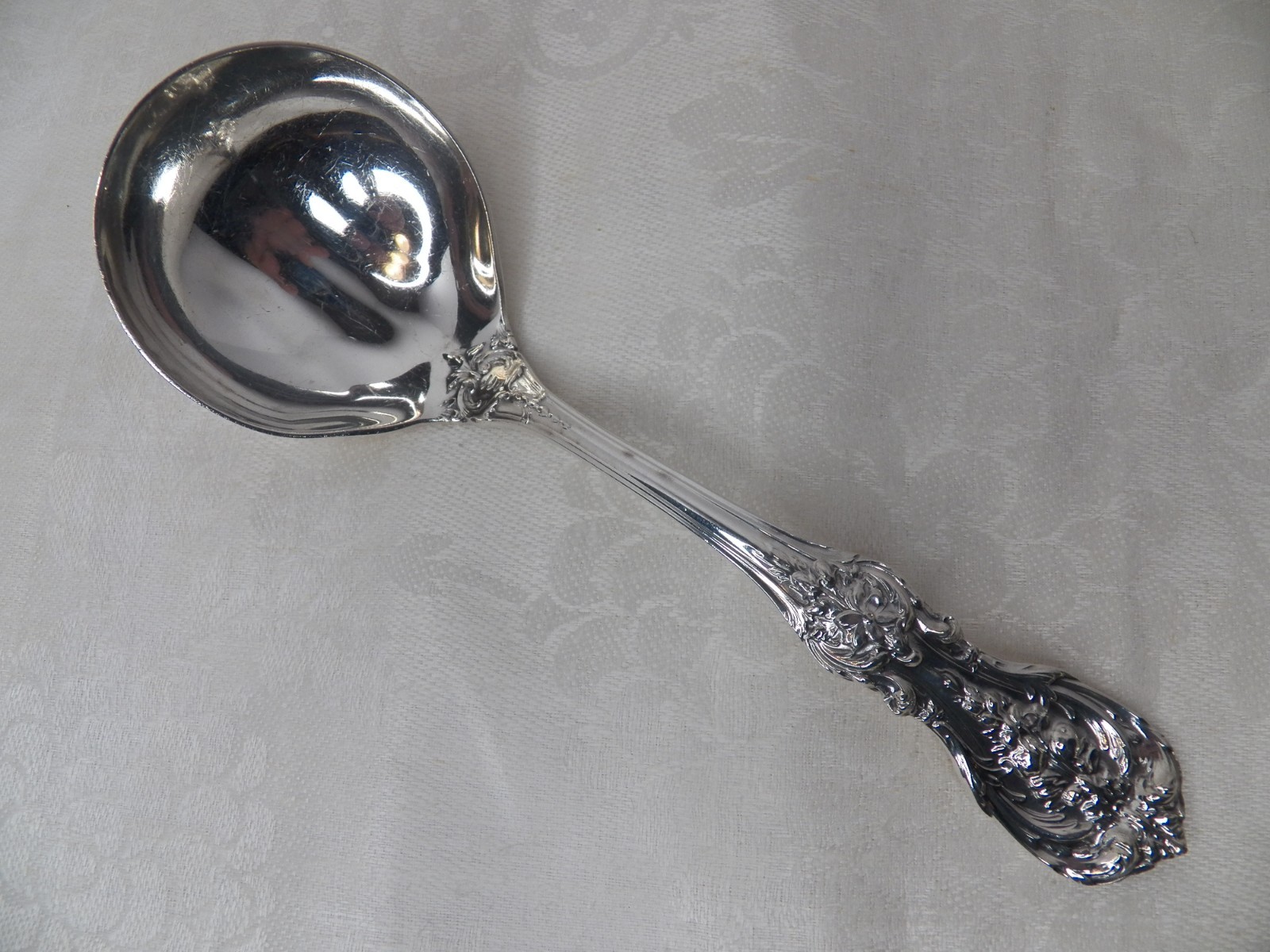 REED & BARTON FRANCIS 1ST STERLING SILVER GRAVY LADLE 6 7/8″ NO MONOGRAM NM