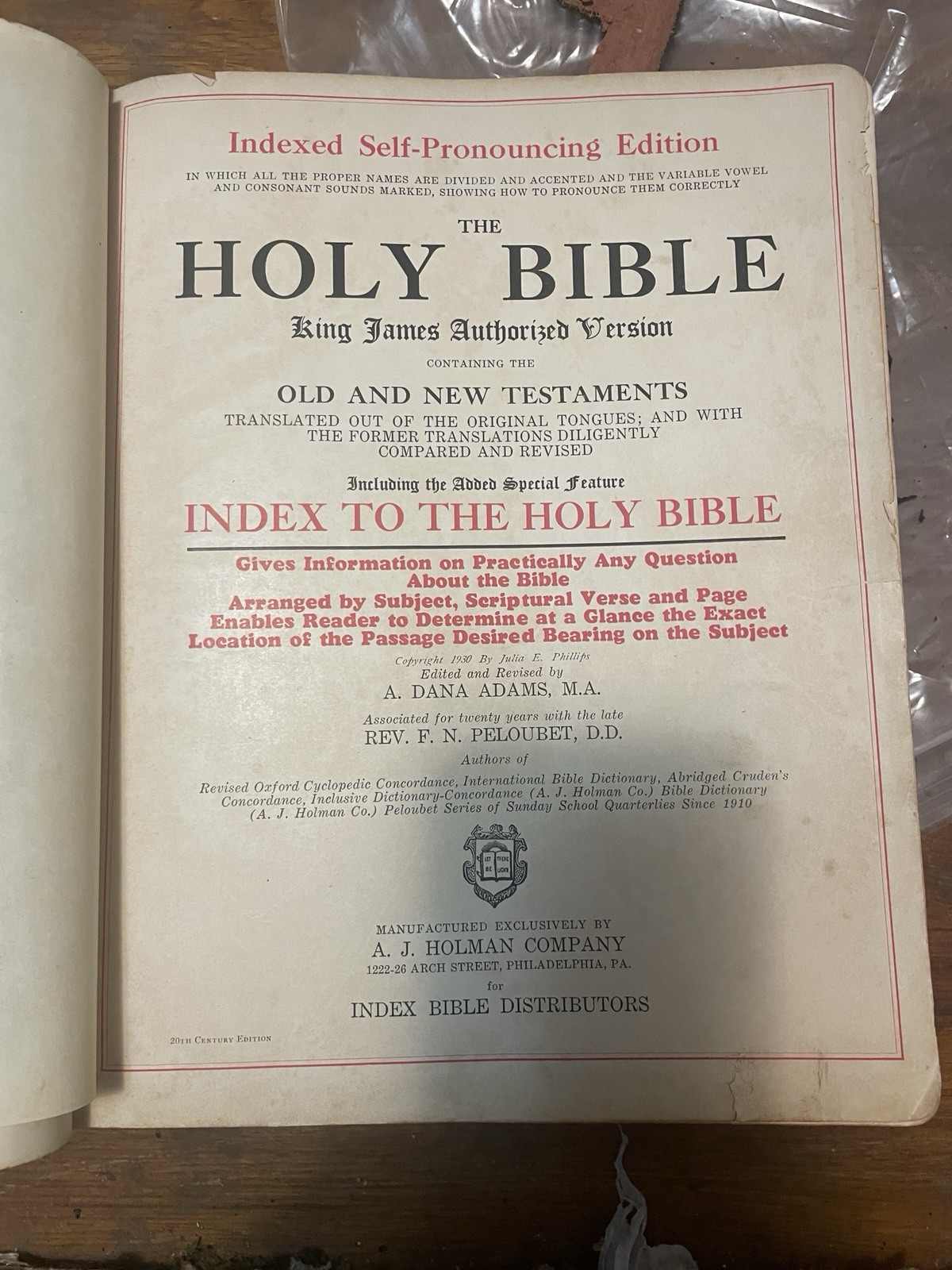 Holy bible1930