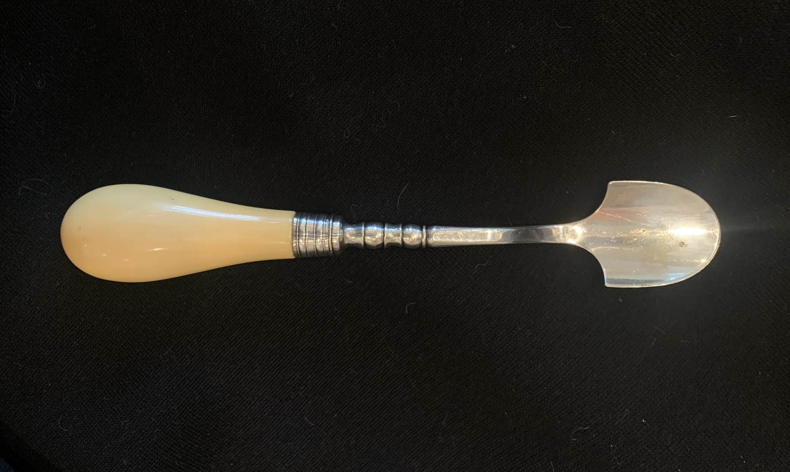 High Victorian Vintage Silver Plated Stilton Cheese Scoop Shovel Serving Spoon